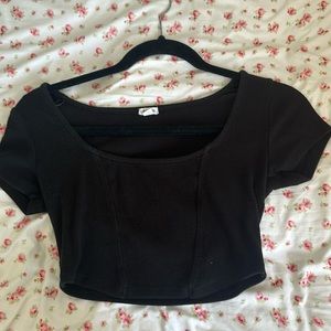 Garage Mackenzie Corset Tee Black